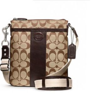 Coach Sutton Signature Crossbody Brown Handbag